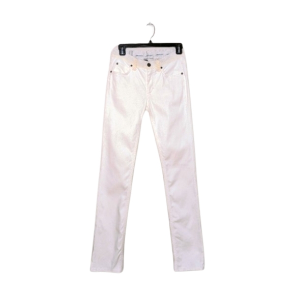 Lanvin Denim - Rare Lanvin ❤️ Acne Collab Ribbon Waist White‎ Straight Leg Jeans Size 27